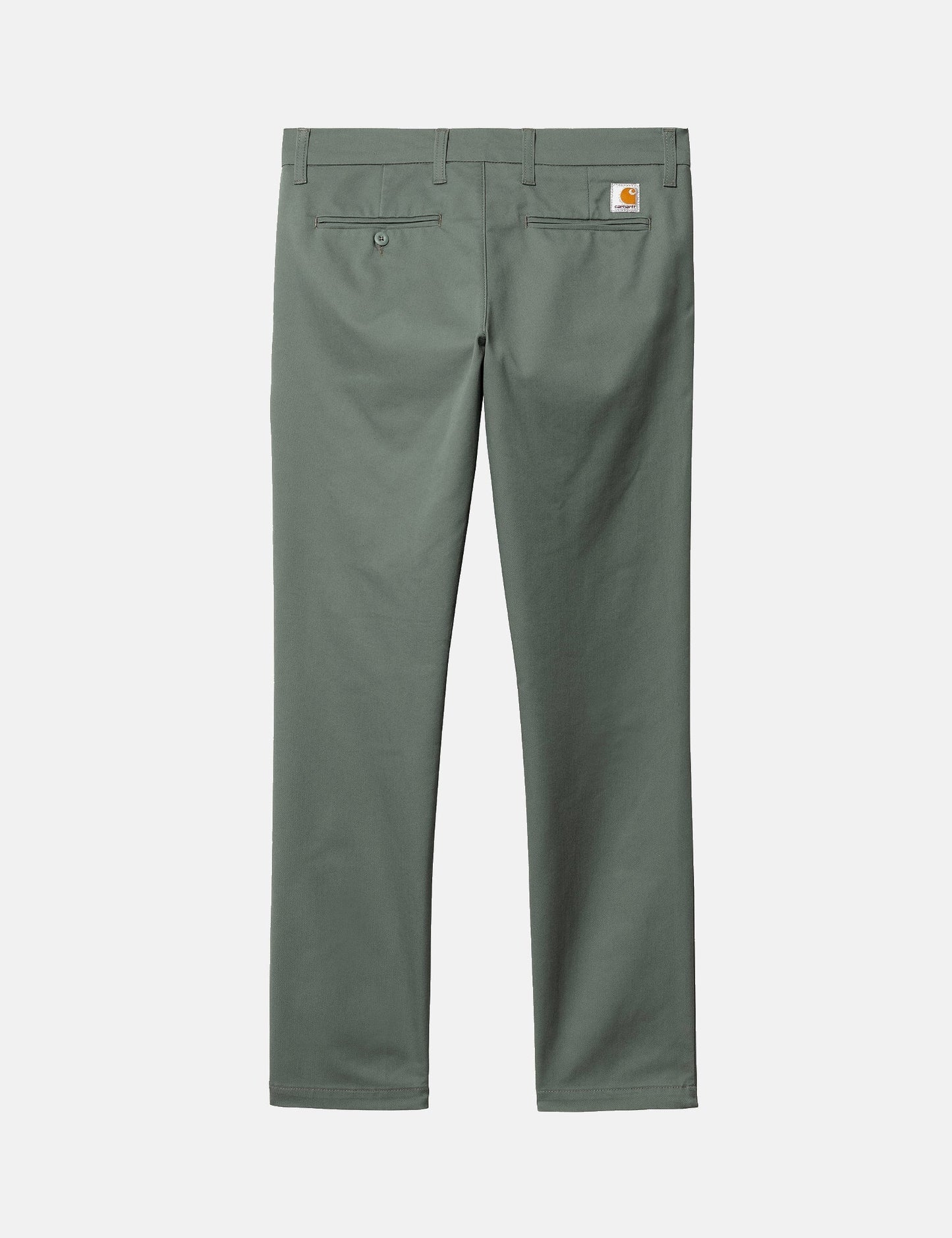 Sid Pant Chino Trousers - Park Green Rinsed