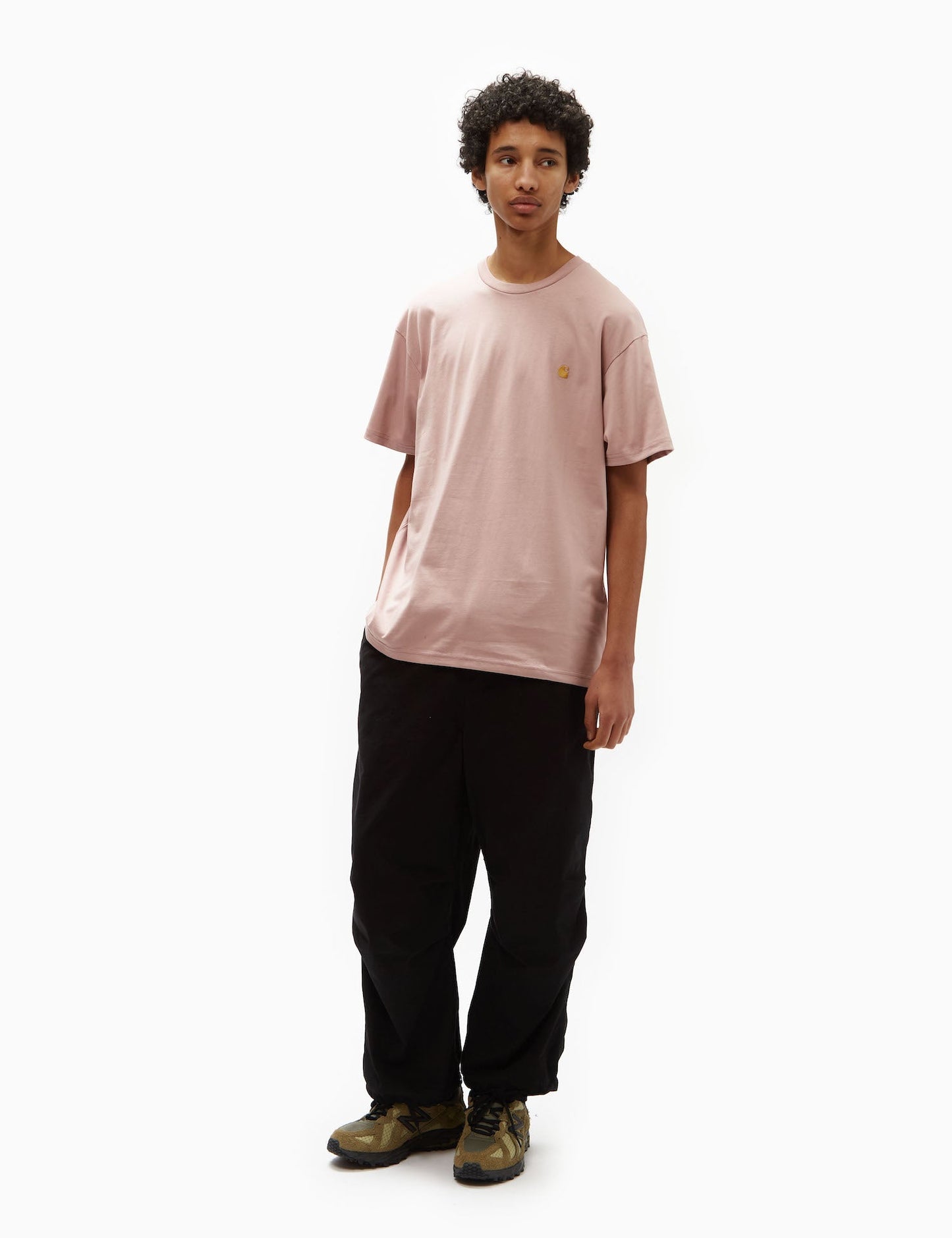 Chase T-Shirt (Loose) - Glassy Pink/Gold