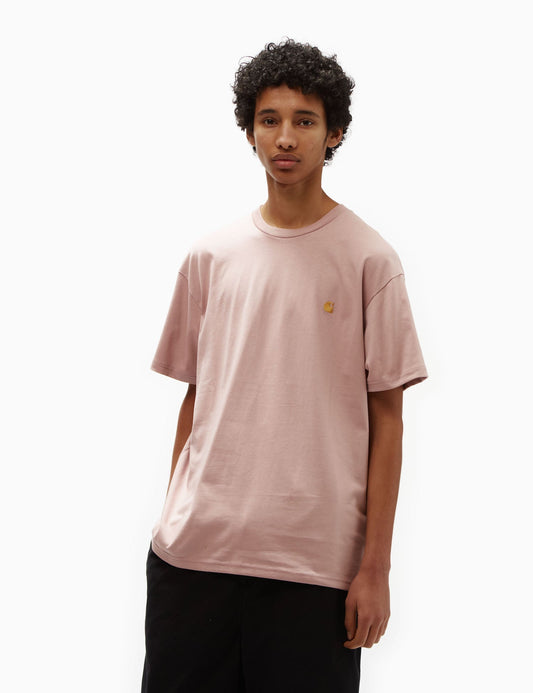 Chase T-Shirt (Loose) - Glassy Pink/Gold