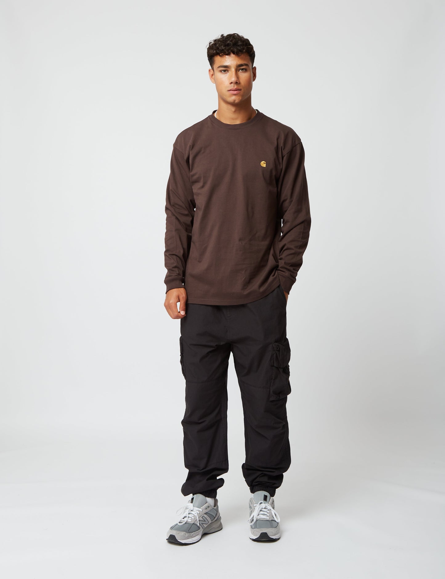 Chase Long Sleeve T-Shirt - Dark Umber Brown