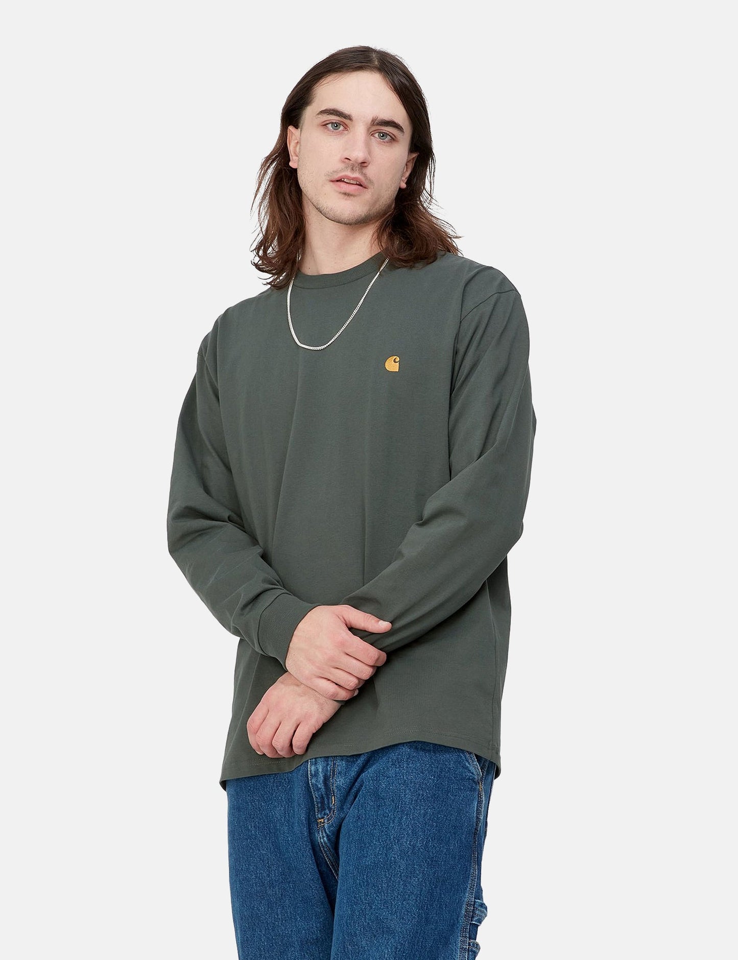 Chase Long Sleeve T-Shirt (Loose) - Agave Green