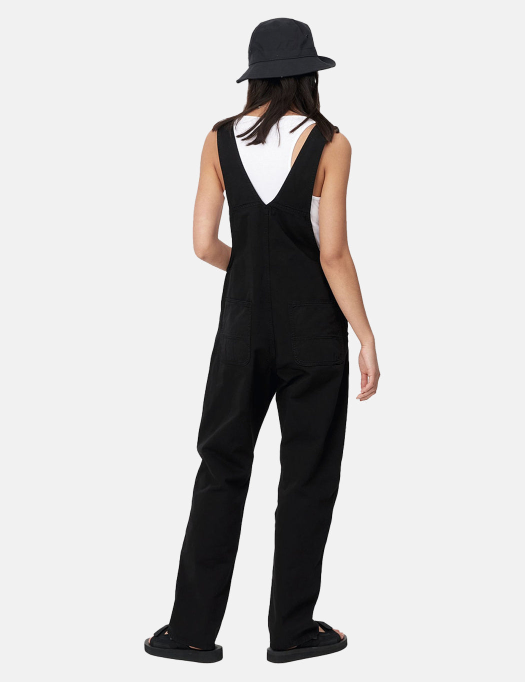 Womens Bib Overall (Straight) - Black