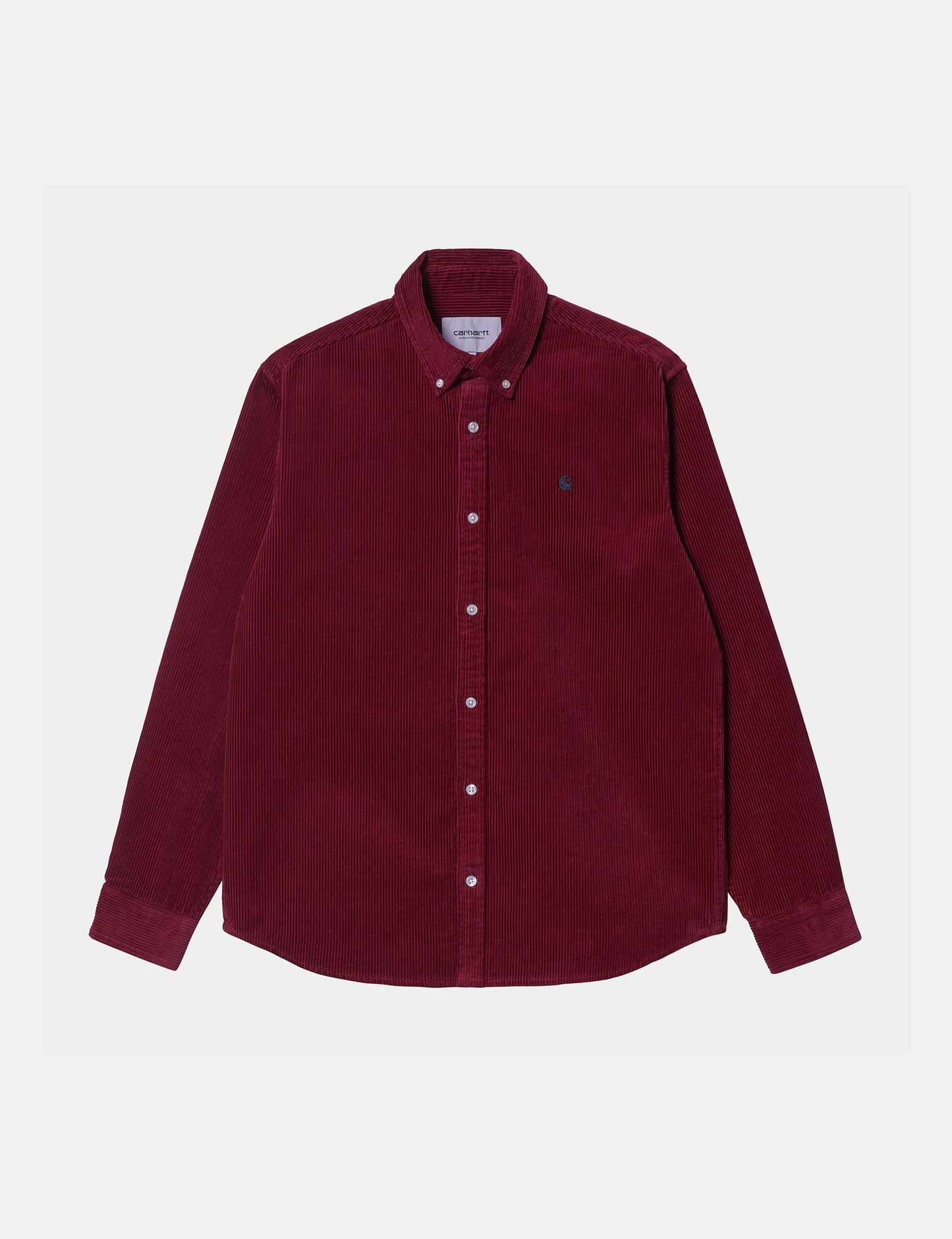 Madison Cord Shirt - Corvina Burgundy/Black