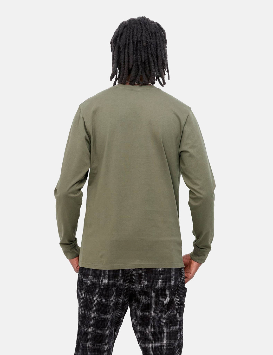 Pocket Long Sleeve T-Shirt - Seaweed Green