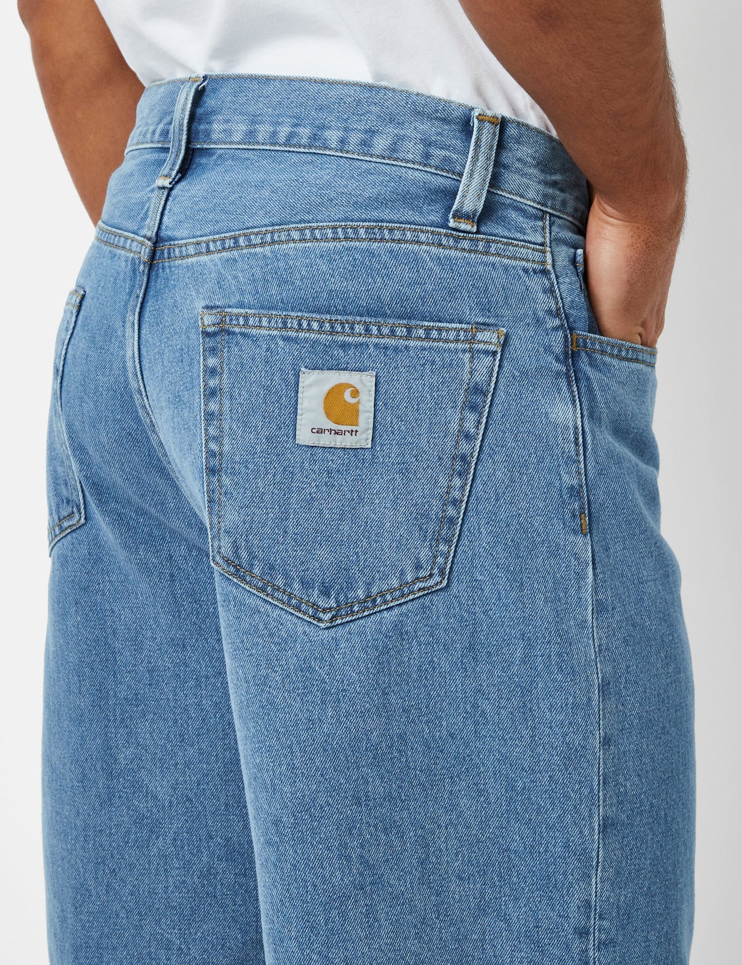 Landon Shorts (Loose) - Blue Heavy Stone Wash