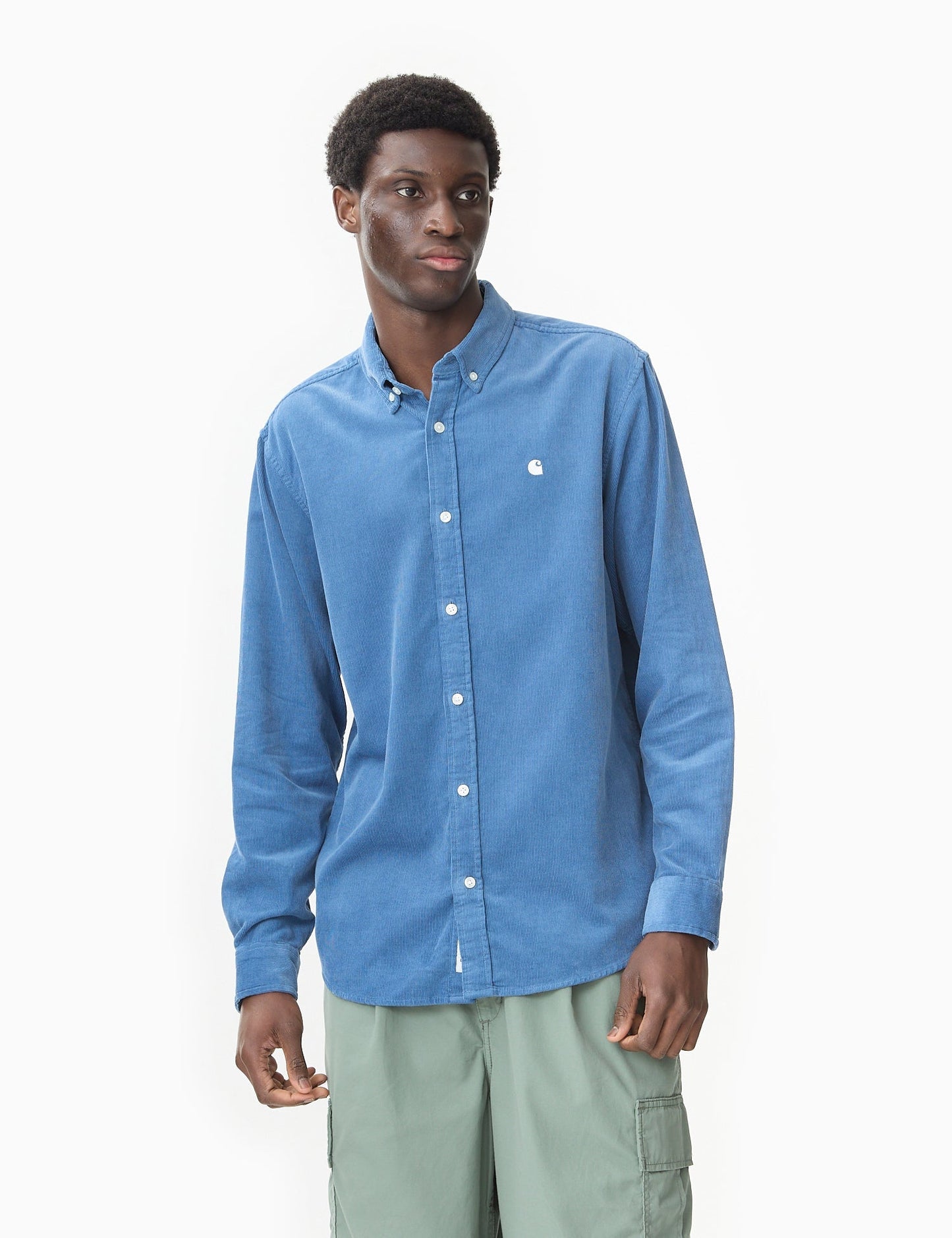 Madison Fine Cord Shirt (Regular) - Wax/Black