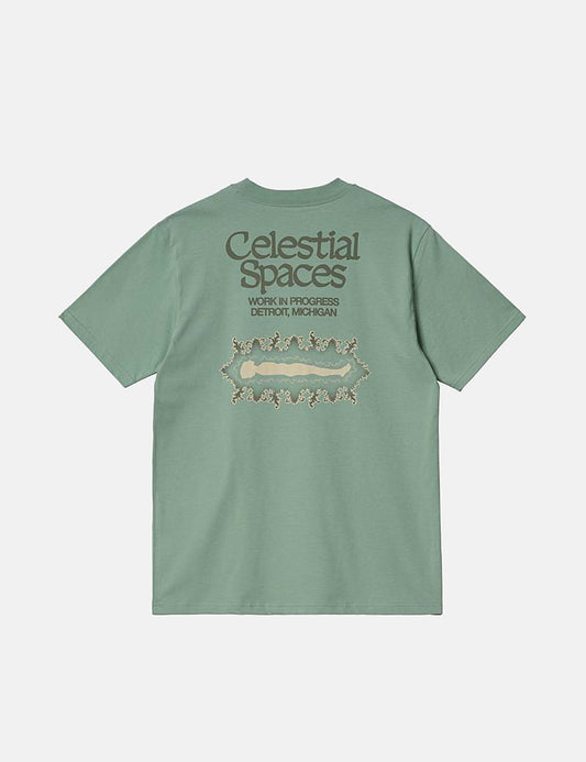 Spaces T-Shirt - Misty Sage Green