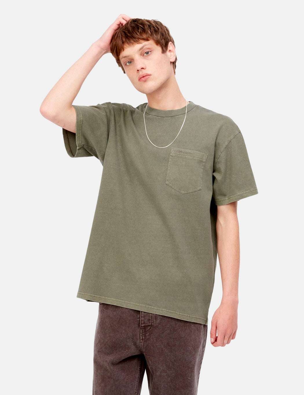 Duster Pocket T-Shirt - Seaweed Green