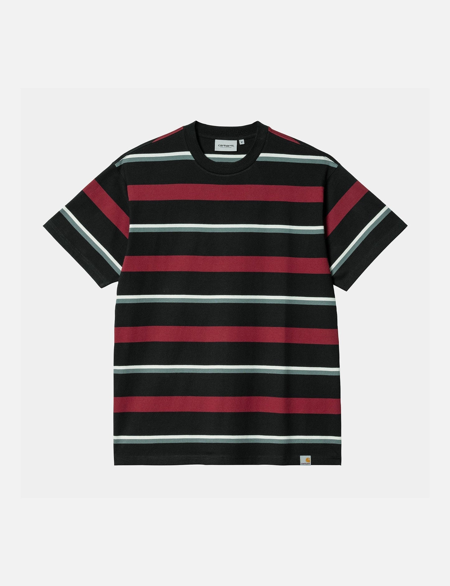 Bowman Stripe T-Shirt - Corvina Burgundy