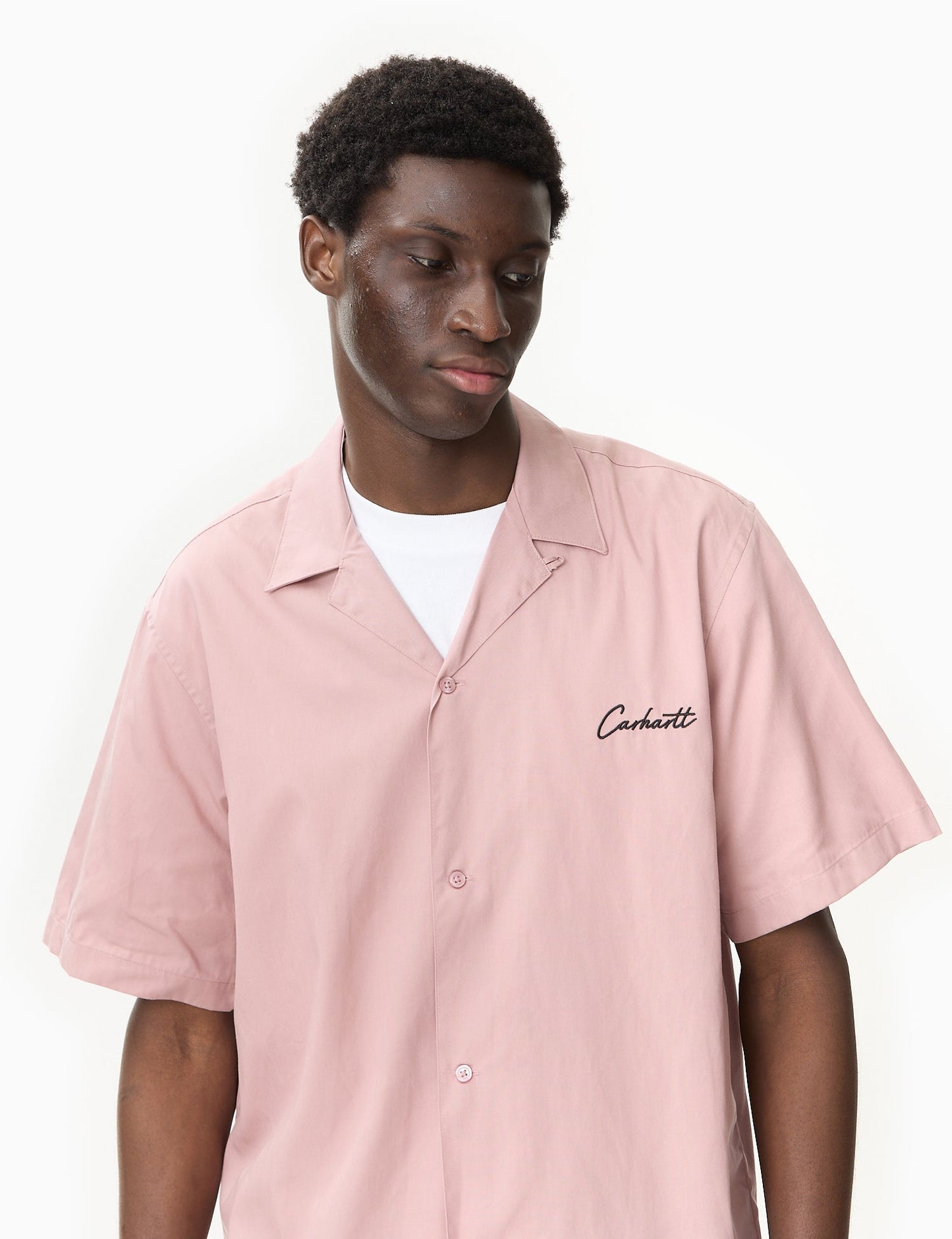 Short Sleeve Delray Shirt - Glassy Pink/Black