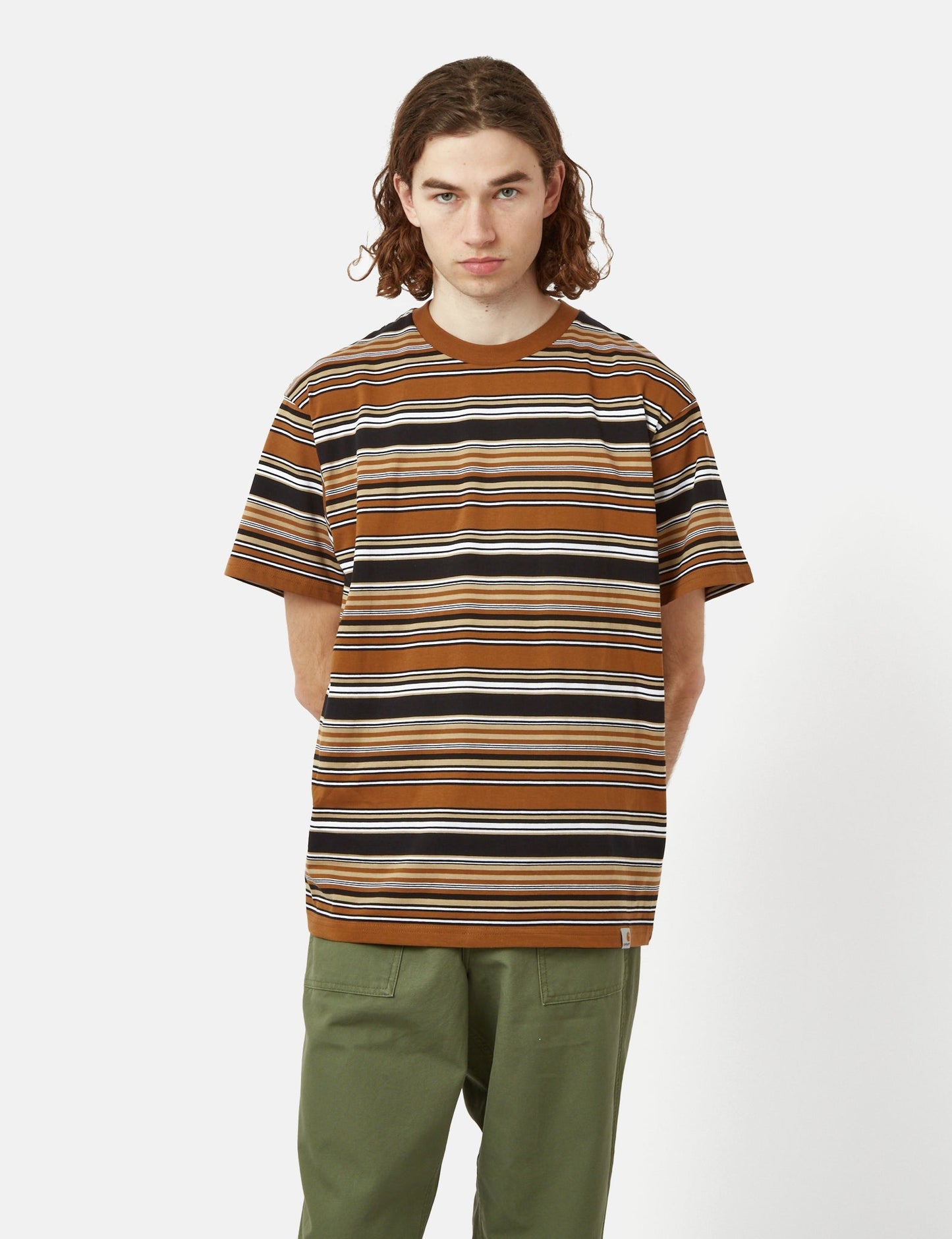 Lafferty T-Shirt (Stripe) - Kiwi Green