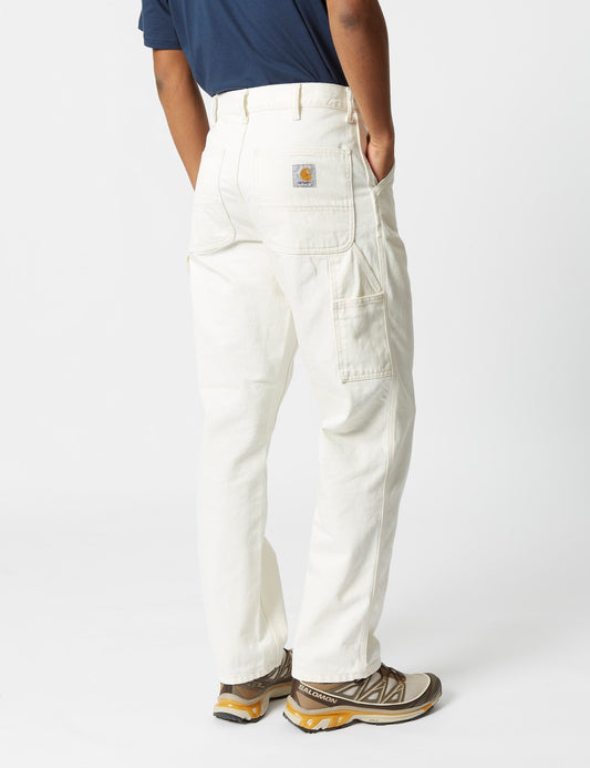 Single Knee Pant (Denim) - White