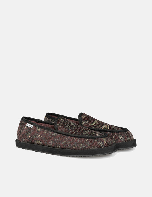 Paisley Slippers - Buckeye Brown