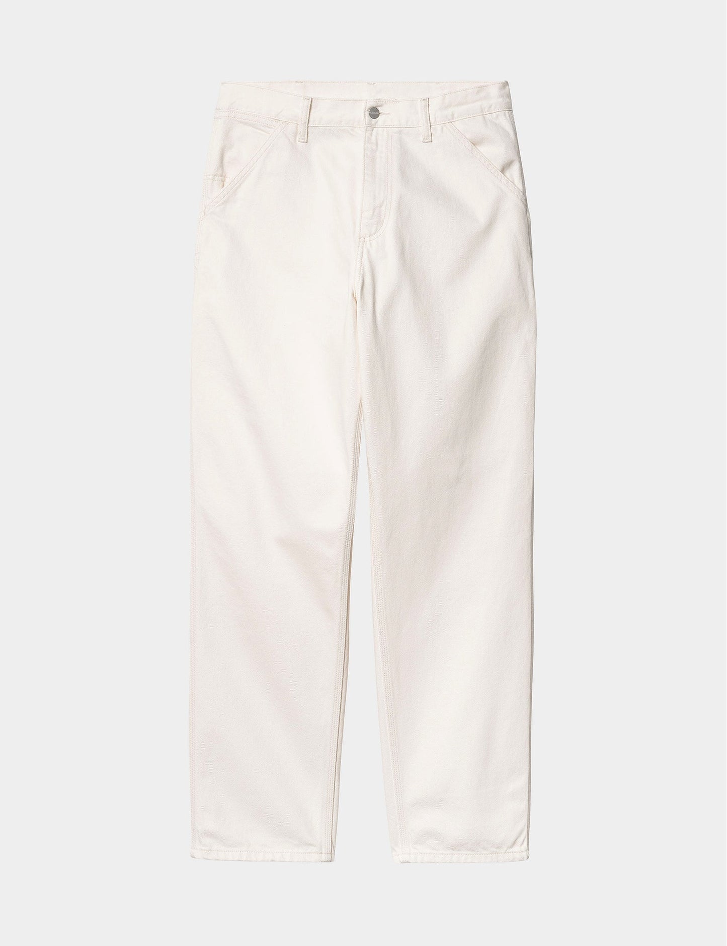 Single Knee Pant (Denim) - White